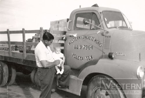 man with kid truck