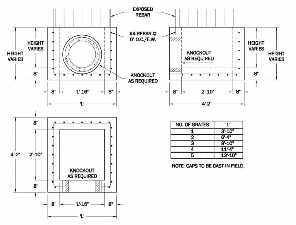 Type i drop inlet stage i western precast el paso tx