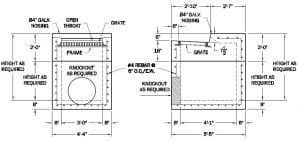Type F Inlet 1 Grate - Western Precast - El Paso, TX