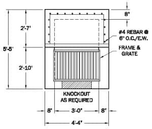 Type F Inlet 1 Grate - Western Precast - El Paso, TX