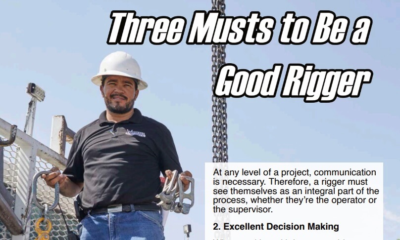 Three Musts to be a Good Rigger - Western Precast Concrete